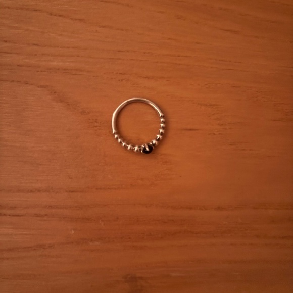 Pandora Sea Blue Beaded Ring - Picture 1 of 2